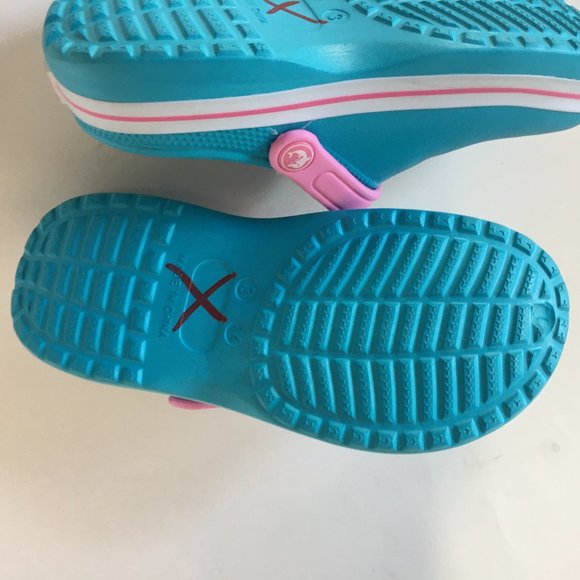 Unbranded Kids Clog Sandals Shoes Blue Pink White Dolphin Water Size 3 34 Child - Picture 10 of 12